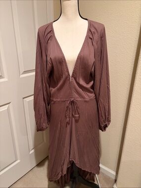 Bali Elf Linda High-Low Dress with Deep V-Neck